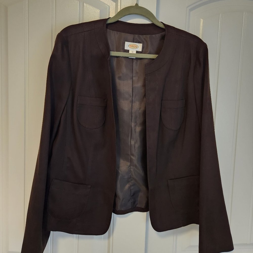 Lightweight and soft blazer, size 14, black